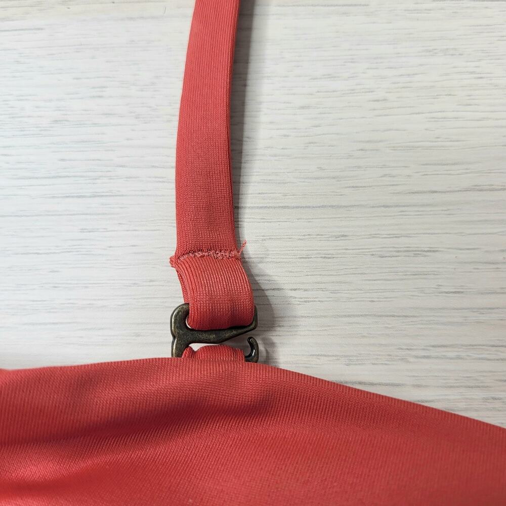 Andie The Bora Bora Bandeau Swim Top Bikini Bathing Suit Chili Pepper Red Small - Picture 3 of 9